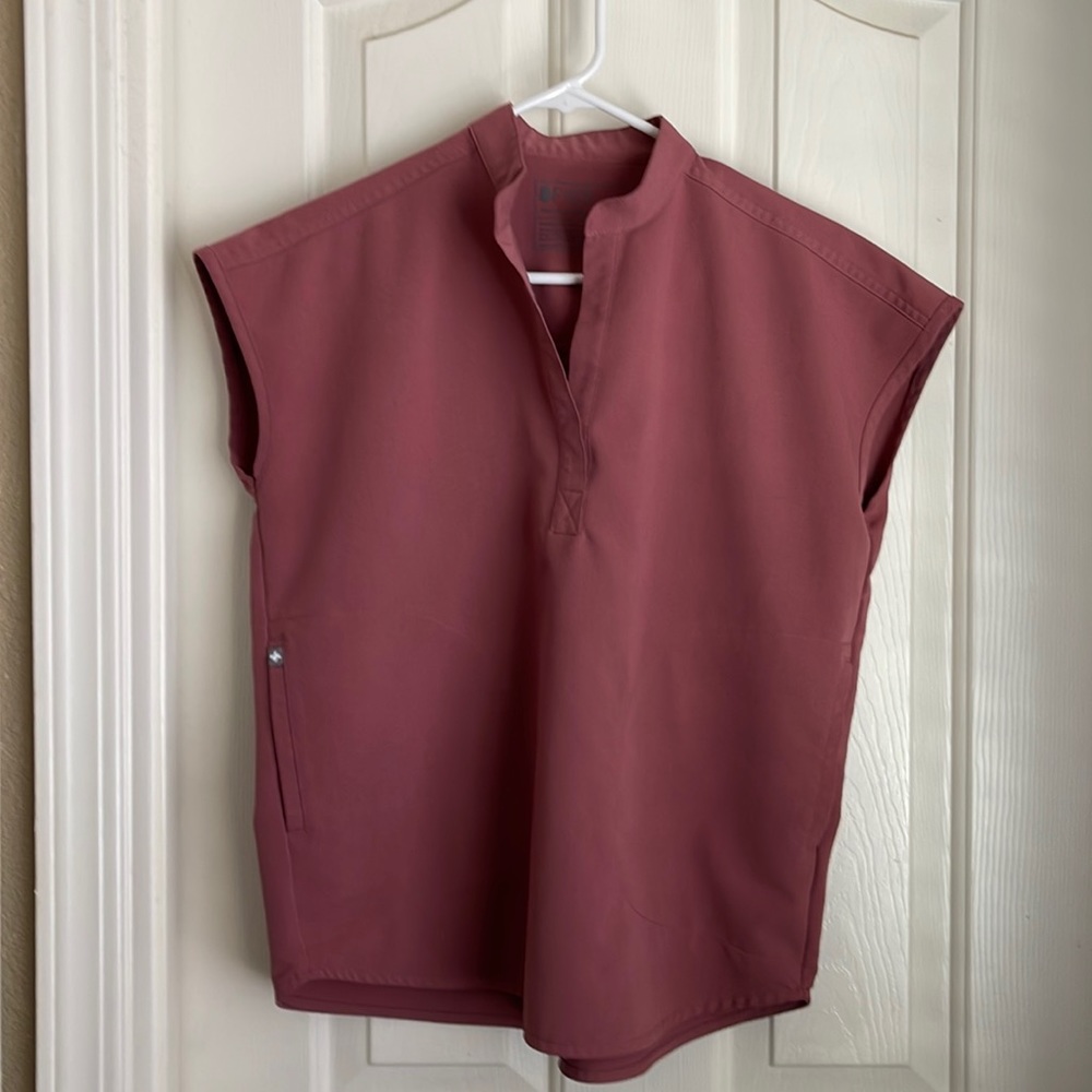 XXS Mauve Scrub Top & XS Mauve Scrub Pants